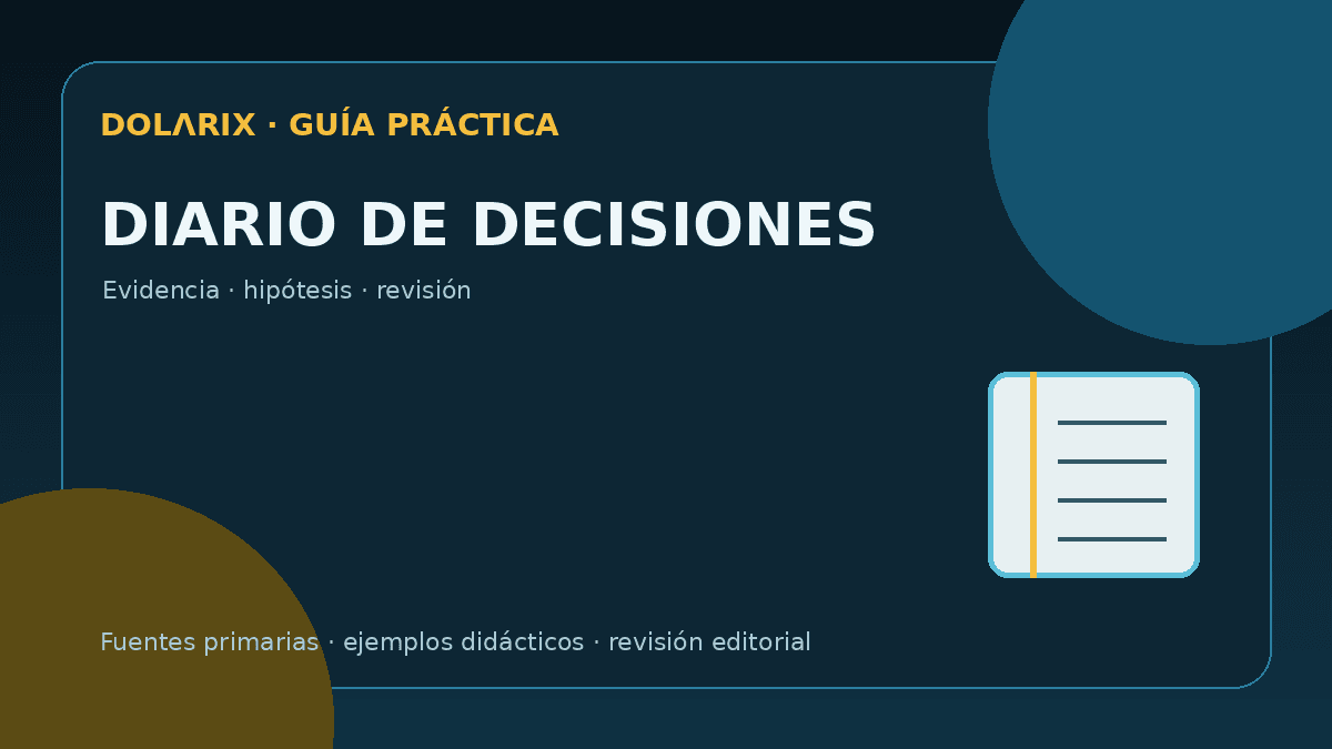 Portada de Diario de decisiones financieras