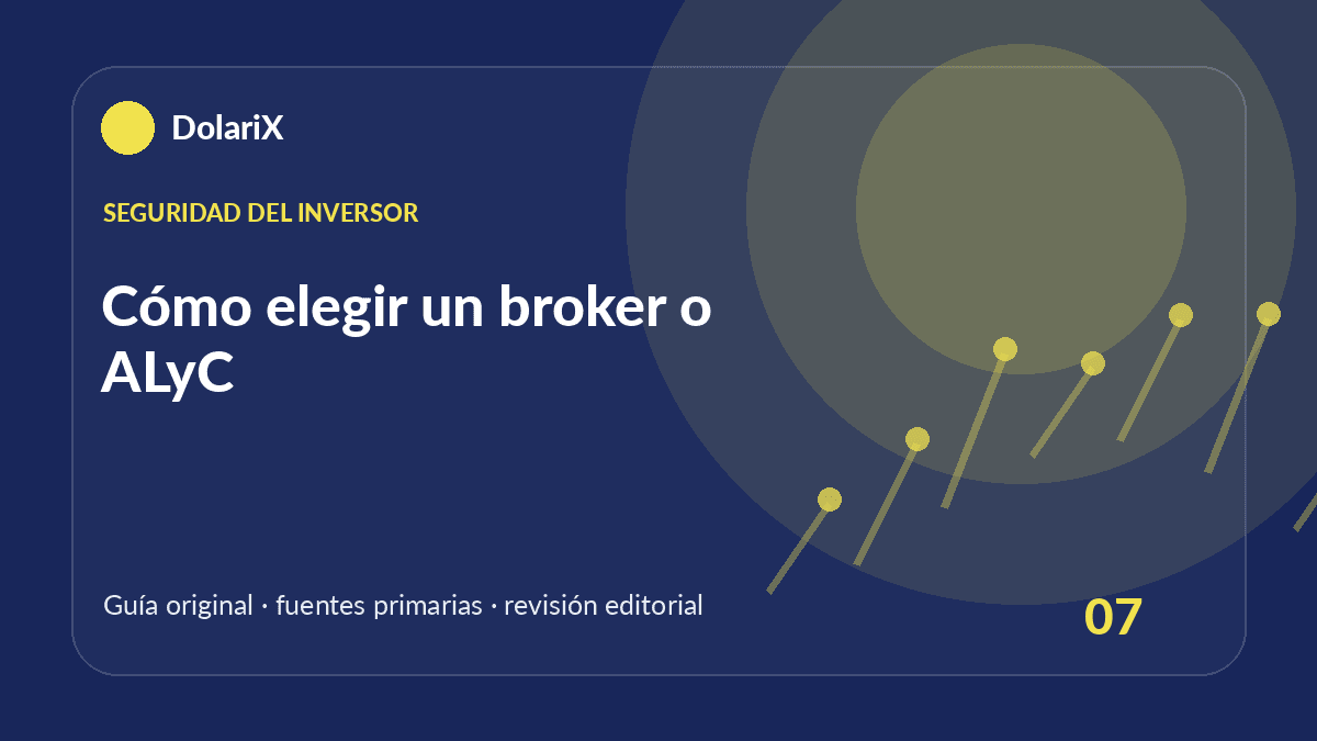 Portada de Cómo elegir un broker o ALyC